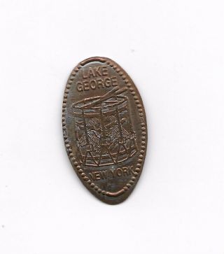 Lake George York One Cent Elongated Penny Coin Token