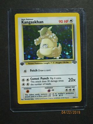 Pokemon 1st Edition Kangaskhan 5/64 - Jungle Set Holo - (nm/mt)