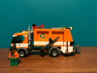 Lego City Trash Transport Recycle Truck 7991 Complete With Minifigure