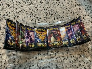 Pokemon Tcg - Hidden Fates - 10 Booster Packs - Unweighted