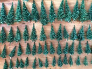 150pcs Miniature Scenery Model Train Trees Deep Green Pines For Ho O N Scale