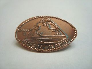 Kennedy Space Center - Apollo 11 Space Capsule - - Elongated Zinc Penny