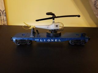 Lionel Postwar (1959) No.  3419 Operating Helicopter Car W/ Box