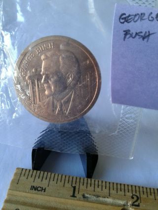 Us George Bush Presidential Bronze Medal 1 5/16 "