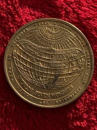 Seven Wonders Of The World Carlsbad Caverns Medal