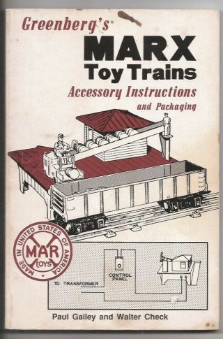 1989 1st Ed Greenberg’s Marx Toy Trains Accessory Instructions & Packaging Pb Gc