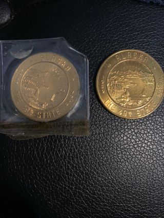 2 - Alaska The 49th State Good For One Dollar In Trade Token