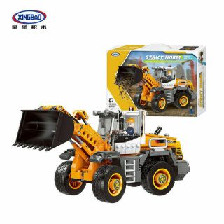 Xingbao Building Bricks Engineering series Lifting crane Excavator Bulldozer Toy 3
