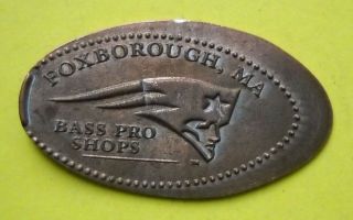 Bass Pro Shops Elongated Penny Foxborough Ma Usa Cent Ne Patriots Souvenir Coin