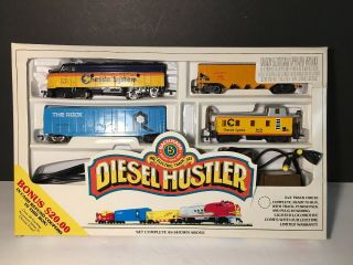 Bachmann Ho Diesel Hustler Train Set Complete With Instructions