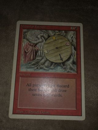 Wheel Of Fortune,  Revised Magic The Gathering Card (nm)