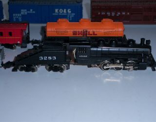 Bachmann N Scale 0 - 6 - 0 Steam Locomotive/tender 3283 With 5 Cars