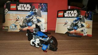 Lego 7667 Star Wars Imperial Dropship 100 Complete W/instruction And Box.