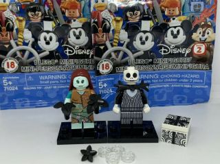 Lego Jack And Sally Nightmare Before Christmas Minifigures 71024 Out Of Pack