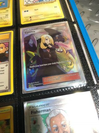 Cynthia 153 /150 Sr Trainer Full Art Pokemon Card Ultra Rare Shiny Gx Pack Fresh