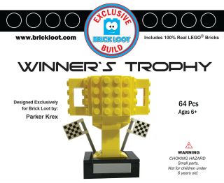 Exclusive Brick Loot Winner’s Trophy By Parker Krex – 100 Lego Bricks Set Kit