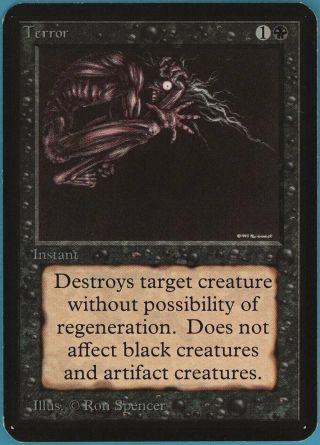 Terror Alpha Nm - M Black Common Magic The Gathering Mtg Card (36011) Abugames