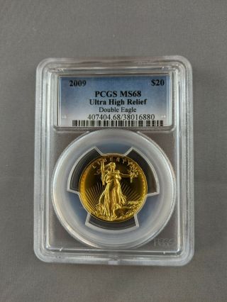 2009 Ultra High Relief $20 Double Eagle Pcgs 68 Ms 30th Anniversary W/ Orig Case