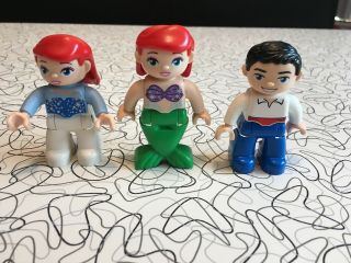 Disney Duplo Little Mermaid Ariel & Prince Eric Figures Minifigure