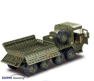 306pcs Heavy Military Transporter Truck Building Blocks DIY Action Figure Toys 2