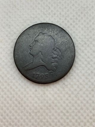 Very Rare - United States 1793 Fair To Poor Liberty Cap Half Cent