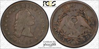 1795 Flowing Hair Dollar Pcgs Fine Detail Graffiti Outstanding Surfaces Looks Vf