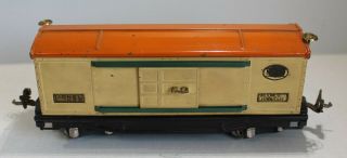 Vintage Prewar O gauge Lionel 814 Automobile Furniture Car Cream & Orange Box 3