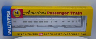 BOXED Walthers 932 - 9004 Sante Fe Chief Budd P - S 29 - Seat Dormitory - Lounge 2