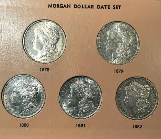 32 Coin Complete 1878 - 1921 Morgan Silver Dollar Date/mint Set,  1893 Cc,  1895 S