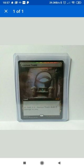 Ancient Tomb Ultimate Masters Box Topper Foil Nm - M