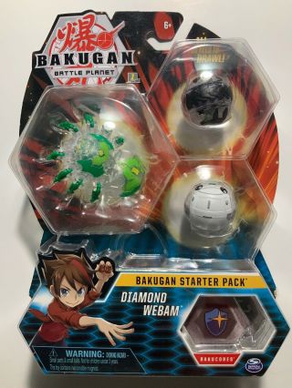 Bakugan Battle Planet Diamond Webam Starter Pack Spin Brawlers