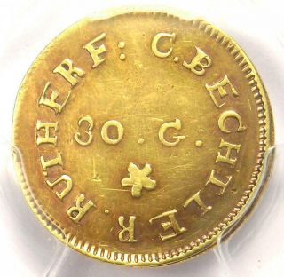 1831 - 34 C.  Bechtler Carolina Gold Dollar G$1 30 Gr - Pcgs Au Detail - Rare Coin