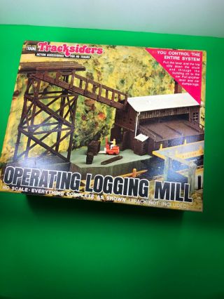 Vintage Ho Operating Logging Mill Life - Like Building Saw Railroad Log