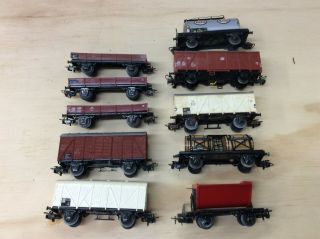 Set Of 10 Marklin Freight Cars For Modeltrain H0
