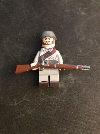 Lego American Civil War Confederate Soldier United Bricks With Painted Gun