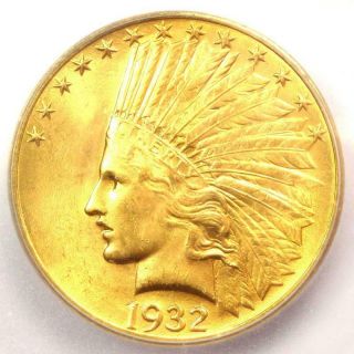 1932 Indian Gold Eagle ($10 Coin) - Certified Icg Ms66 - $6,  250 Value