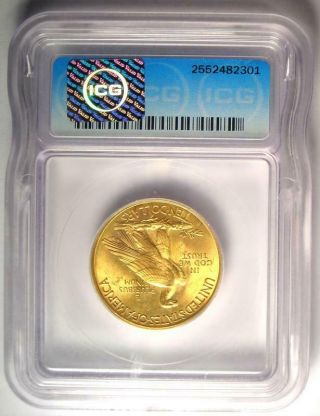 1932 Indian Gold Eagle ($10 Coin) - Certified ICG MS66 - $6,  250 Value 3