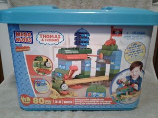Mega Bloks 10633 Thomas & Friends Train Percy At The Wash Down Blocks Set
