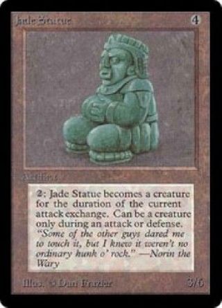 Jade Statue Nm Mtg Beta Magic Vhtf