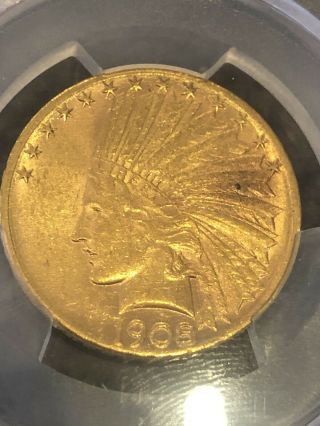1908 - S Us Gold $10 Indian Head Eagle - Pcgs Au55 - Tough Date (2150$ Value)