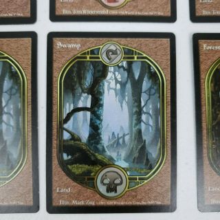 11 Island Swamp Mountain Unglued NM Basic Land Extended Full Art MAGIC CARDS 3