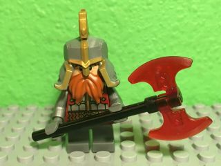 Lego The Hobbit Dain Ironfoot With Helmet And Axe From Set 79017