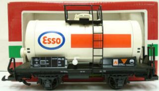 Lgb 4040 - E Esso Short Single Dome Tank Car (plastic Wheels) Ex/box