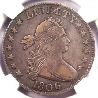 1806 Draped Bust Half Dollar 50c Coin O - 106 (knob 6) - Ngc Xf40 - $2,  250 Value
