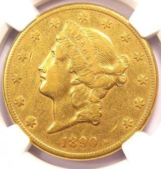1890 - Cc Liberty Gold Double Eagle $20 - Ngc Xf Details (ef) - Carson City Coin