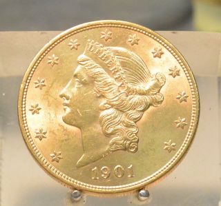 1901 Liberty Head Gold $20 Double Eagle,  Philadelphia Gold Coin