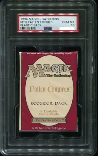 Fallen Empires Booster Pack Magic The Gathering Psa 10 Mtg