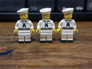 Lego Ww2 Us Navy Custom Minifigures Dress Whites Waterslide Decal