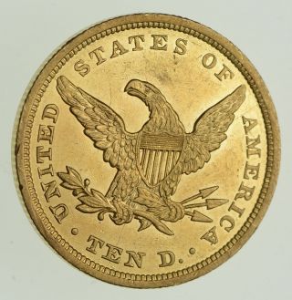 1842 $10.  00 Liberty Head Gold Eagle - Large Date - Choice 0650 2