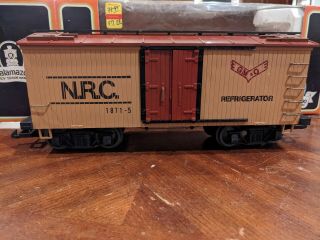 Kalamazoo G Scale Model Trains N.  R.  C.  Refrigerator Reefer Box Car Gm&o 1871 - 5